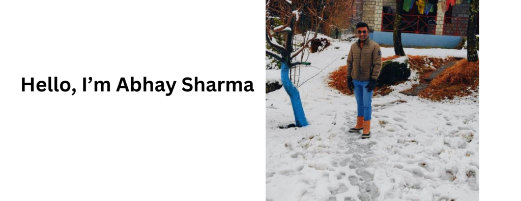 Image about me in himachal during snowfall for travel blog